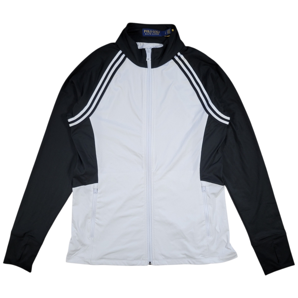 Polo by Ralph Lauren Black and White Athletic Zip Jacket